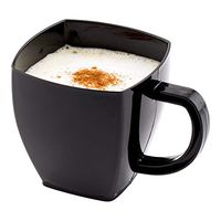 Black Plastic Cafe Cups - 5 oz - Disposable & Recyclable - Plastic Espresso Cup, Plastic Coffee Cup, Coffee Mug - 100ct Box - Restaurantware