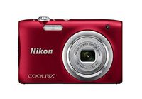 Nikon Coolpix A100 20MP Digital Camera (Red) International Model No Warranty