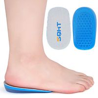 SQHT Height Increase Insoles - Heel Lift Inserts for Leg Length Discrepancies and Achilles Tendonitis, Heel Cups for Men and Women (0.6'' Height)