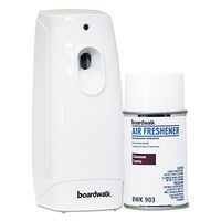 Boardwalk 907 Air Freshener Dispenser Starter Kit, White, Cinnamon Sunset, 5.3 oz