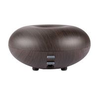 2019 Wood Grain Aroma Essential Oil Diffuser - 7 Color LED Lights, Waterless Auto Shut-Off, Portable Ultrasonic Humidifier, Adjustable Timer Cool Mist, Quiet for Home Office Baby Bedroom (G3B 160ml)