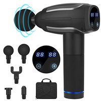 Tiscen Portable Massage Gun, 6 Speed Handheld Percussion Muscle Deep Tissue Massager for Pain Relief & Athletic Recovery, High-Intensity Vibration Cordless Massage Gun with 6 Heads