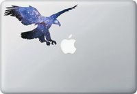 Yadda-Yadda Design Co. Cosmic Eagle - Galaxy Spirit Animal - D1 - Laptop | MacBook | Computer - Vinyl Decal Sticker YYDC (Medium: 7" w x 4" h)