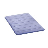 TbpersicwT Home bedroom carpet door mat, Thick Coral Fleece Sponge Bathroom Living Room Chair Mat Carpet Non-slip Rug - Dark Blue 4060cm