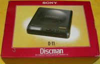 Vintage Sony Discman D-11 CD Player
