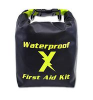 Lightning X Waterproof Hi-Vis First Aid Kit - 104 Pieces w/Dry Bag for Emergency, Survival, Camping, Boating, Hiking & Sports