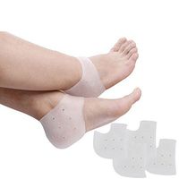 Gel Heel Protector Silicone Gel Heel Cups for Bone Spur Relief Reduce Pressure on Heel -2 Pairs