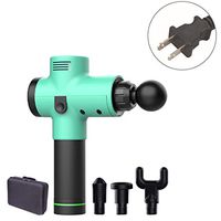 Massage Gun, Professional Muscle Deep Tissue Percussion with Anti-Slip Handle, Electric Body Massager for Sore and Pain Relief - Large Capacity/Ultra Quiet/3 Speed/4 Replaceable Heads