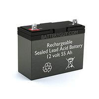 BatteryGuy Battery BG-12550NB - 12V 55AH Replacement for Everest & Jennings 34B Battery (Rechargeable)