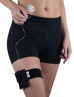 Athletic Insulin Pump Case with Strap for t:Flex (M Leg, Black)