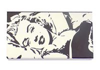 The Joy of Light Designer Matches Marilyn Monroe On Black & White Embossed Matte 4" Collectible Matchbox