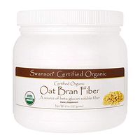 Swanson Certified Organic Oat Bran Fiber 8 Ounce (227 g) Pwdr