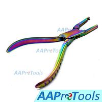 AAProTools New Multi Titanium Rainbow Color Eyeglasses Nose Pads Repair Tool,Stainless Steel Pliers with Sharp Mouth for Glasses Nose Pad Repair Assembling & Adjusting Tools
