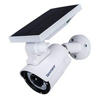 Tanment Motion Sensor Solar Light Outdoor,800Lumens 8pcs Led Spotlights 5-Watt Solor Powered Security Lights for Garden Driveway Patio,3 Modes,Singal Pack,Aluminum(White)