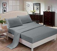 Sheets sets-1800 Series,Microfiber,Pillowcase,Fitted Sheets, Flat Sheets Dark Gray/Queen Size