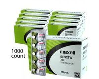 1000 pcs Maxell SR927W SR57 399 SG7 Silver Oxide Watch Battery