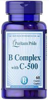 Puritan's Pride - Stress Vitamin B-Complex with Vitamin C-500 Timed Release - 60 Tablets