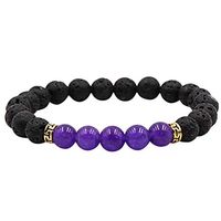 Unisex Men's & Women's Bracelets, Healing Therapies Bracelet Stone Beads Bangle, Stretch Strand Wristband Wristlet Circlet