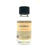 Pure Perfume Oil for Perfume Making, Personal Body Oil, Soap, Candle Making & Incense; Splash-On Clear Glass Bottle. Premium Quality Undiluted & Alcohol Free (1oz, Licorice)