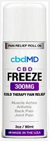 300 mg Organic Roll On Freeze Pain Stress Relief Inflammation Aches Joints Cold Topical Therapy Lotion Vegan USA Grown Hemp Omegas Amino Acids