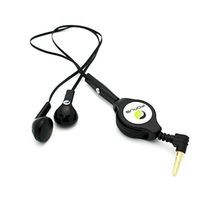Black Retractable Stereo Headset with Mic for AT&T Samsung Galaxy Note 2 SGH-I317 - AT&T Samsung Galaxy Note 3 (SM-N900A) - AT&T Samsung Galaxy Note 4 SM-N910A - AT&T Samsung Galaxy Note 5 (SM-N920A)