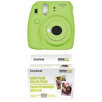 Fujifilm Instax Mini 9 Instant Camera - Lime Green with Value Pack - 60 Images