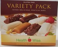Healthwise - Variety Layered Bar Pack - High Protein Snack Bars - for Weight Loss - Hunger Control - Appetite Suppressant - 7 Delicious Bars -