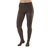 Ames Walker AW Style 208 Microfiber Opaque 15 20mmHg Moderate Compression Closed Toe Pantyhose Tights Black Small