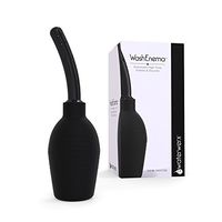 Premium Douche and Enema System for Adults by Healthy Vibes (10 oz, Black) Home Enema for Anal or Vaginal Douching Aids in Hygiene - for Males & Females - Made of FDA Silicone