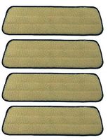 4-Pack Reusable Washable E-Cloth Deep Clean Mop Head,Cashmere Mop Pads for Dry Mops