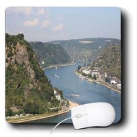 3dRose LLC 8 x 8 x 0.25 Inches Mouse Pad, Photo Rhine River in Germany (mp_162881_1)