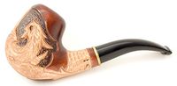 Tobacco Pipe Dragon fits 9mm Cooling Filter, 14cm, Brown Color