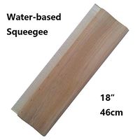 TECHTONGDA 45cm(18") Water Based Wooden Handle(13cm) Silk Screen Printing Squeegee