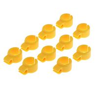 10pcs Silica Gel Adjuastable Finger Ring Cigarettes Holder Clips on Forefinger for Lady Gentleman Smoker - Yellow