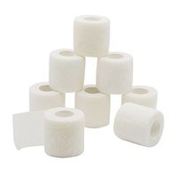 GooGou Self Adherent Wrap Bandages Self Adhering Cohesive Tape Elastic Athletic Sports Tape for Sports Sprain Swelling and Soreness on Wrist and Ankle 8PCS 2 in X 14.7 ft (white)