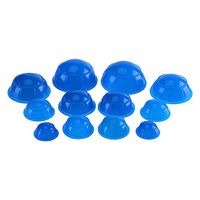 IETONE 12 Pieces Moisture Absorber Anti Cellulite Silicone Vacuum Cupping Cup Massage