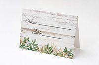 100 Wedding Birthday Party Place Cards Rustic Vintage Themed