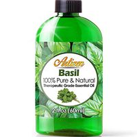 2oz - Artizen Basil Essential Oil (100% Pure & Natural - UNDILUTED) Therapeutic Grade - Huge 2 Ounce Bottle - Perfect for Aromatherapy