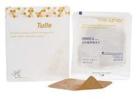 Manuka Honey Tulle. Pack of 5 Primary Dressings 2" x 2" for Wound Healing. Medical Grade Manuka Honey. Knitted Viscose mesh. Hypoallergenic, Latex-Free.