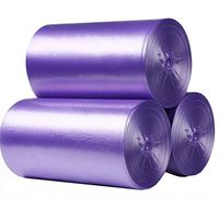 George Jimmy Disposable Household Garbage Bags Kitchen Trash Bags Wastebasket Bag 45x55CM Purple(3 Rolls/700 Counts)
