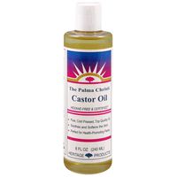 Heritage Products Castor Oil, The Palma Christi, 8 Fluid Ounces (240 ml) (Pack of 6)