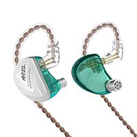 KZ AS12 6BA in Ear Monitor Yinyoo KZ IEM Wired Headphones Earphones HiFi Stereo Sound Earbuds Noise Cancelling Ear Buds with 6 Balanced Armature Drivers 0.75mm 2pins Cable(Without mic, Silver)