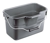 Rotho Basic Storage Bucket Squared 12 Litre, Anthracite, One Size