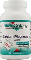 NUTRICOLOGY CALCIUM MAGNESIUM CITRATE, 100 VCAP