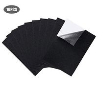 Nicemeet 10PCS Velvet Fabric Self-Adhesive Flocking Counter Cloth, Display Pad Cloth, Craft Jewellery Box Lining - Black