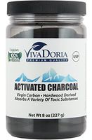 Viva Doria Virgin Activated Charcoal Powder Food Grade (8 oz)