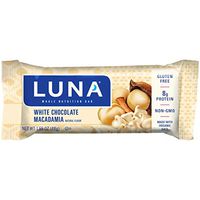 Luna BAR - Gluten Free Snack Bars - White Chocolate Macadamia  Flavor - (1.69 Ounce Snack Bar, 6 Count)