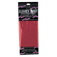 Gleam 'N Wrap Metallic Sheets (red) Party Accessory  (1 count) (3/Pkg)