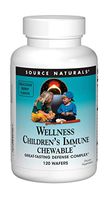 Source Naturals Wellness Children's Immune Chewable, Great-Tasting Defense Complex, 120 Wafers