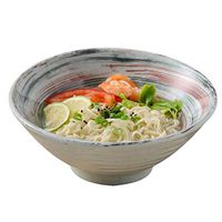 Bowl Japanese Ramen Folk culture bowl Creative Hand Painted Grain Folk culture bowl, Instant Noodle Folk culture bowl Fruit Salad Folk culture bowl Vintage Ceramic Instant Noodle Folk culture bowl Tab